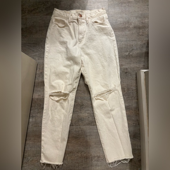 Off white vintage straight leg high rise jeans - Picture 3 of 6